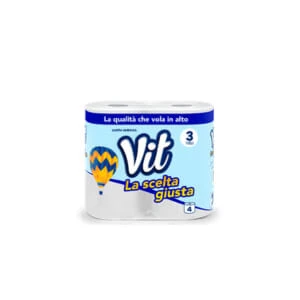 Vit carta igienica scelta giusta 3 veli 4 rotoli