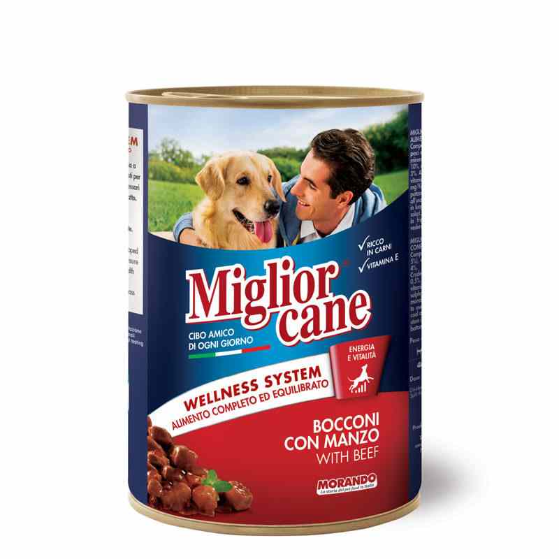 Miglior cane bocconcini manzo gr.405