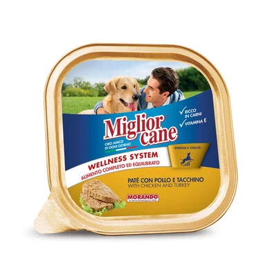 Migliorcane pate pollo e tacchino gr.150