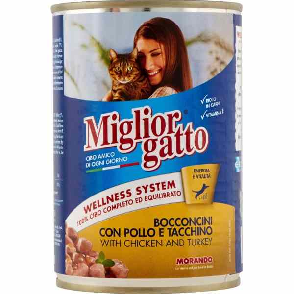 MIGLIOR GATTO BOCCONCINI POLLO TACCH GR.405 MIGLIOR GATTO BOCCONCINI POLLO TACCH GR.405