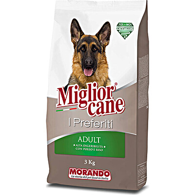 MIGLIOR CANE CROCCHETTE ADULT POLLO RISO KG.3 MIGLIOR CANE CROCCHETTE ADULT POLLO RISO KG.3