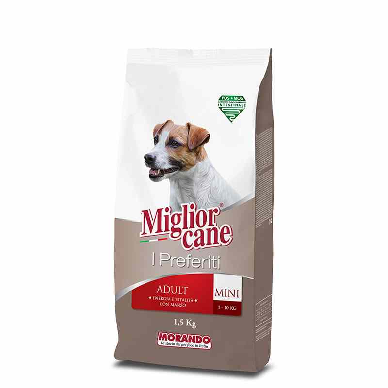MIGLIOR CANE PREFERITI ADULT MINI MANZO GR.1500 MIGLIOR CANE PREFERITI ADULT MINI MANZO GR.1500