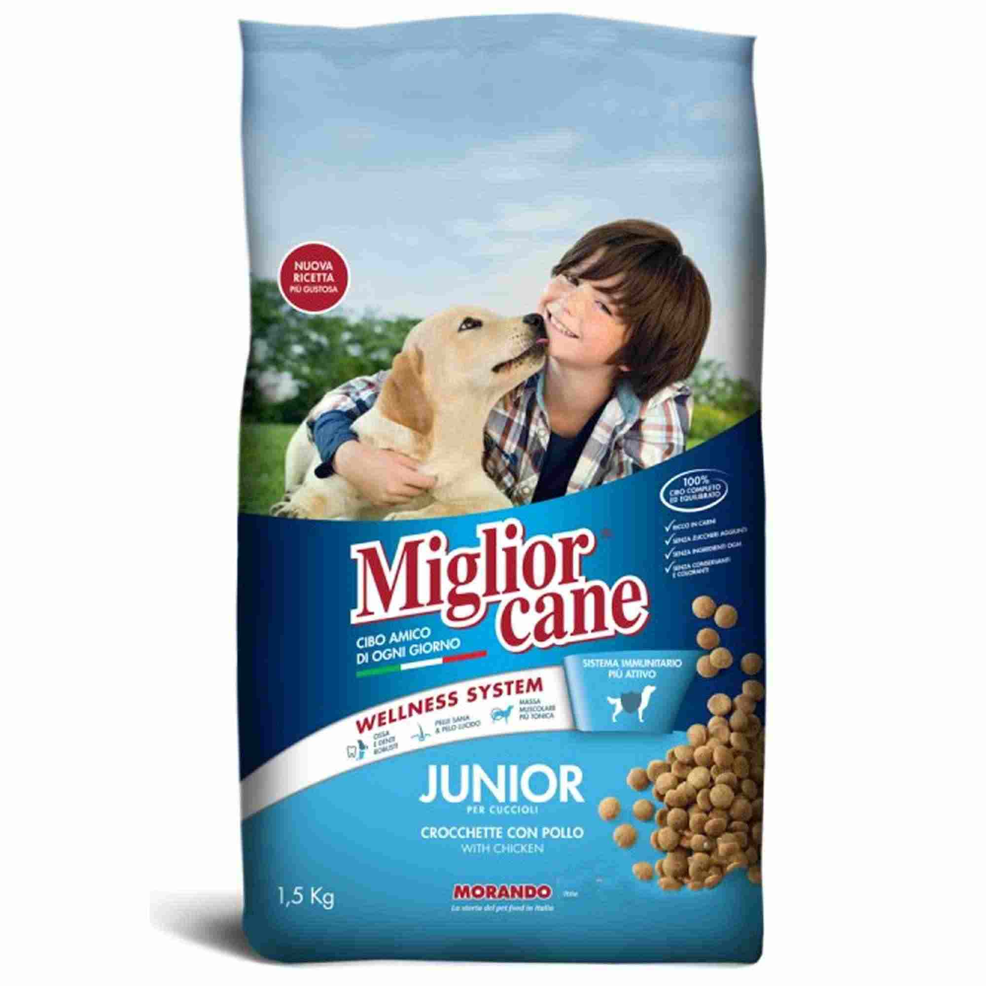 MIGLIOR CANE CROCCANTINI JUNIOR POLLO KG.1.5 MIGLIOR CANE CROCCANTINI JUNIOR POLLO KG.1.5