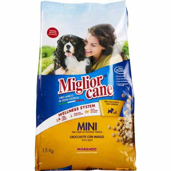 MIGLIOR CANE CROCCANTINI MINI MANZO KG.1.5 MIGLIOR CANE CROCCANTINI MINI MANZO KG.1.5
