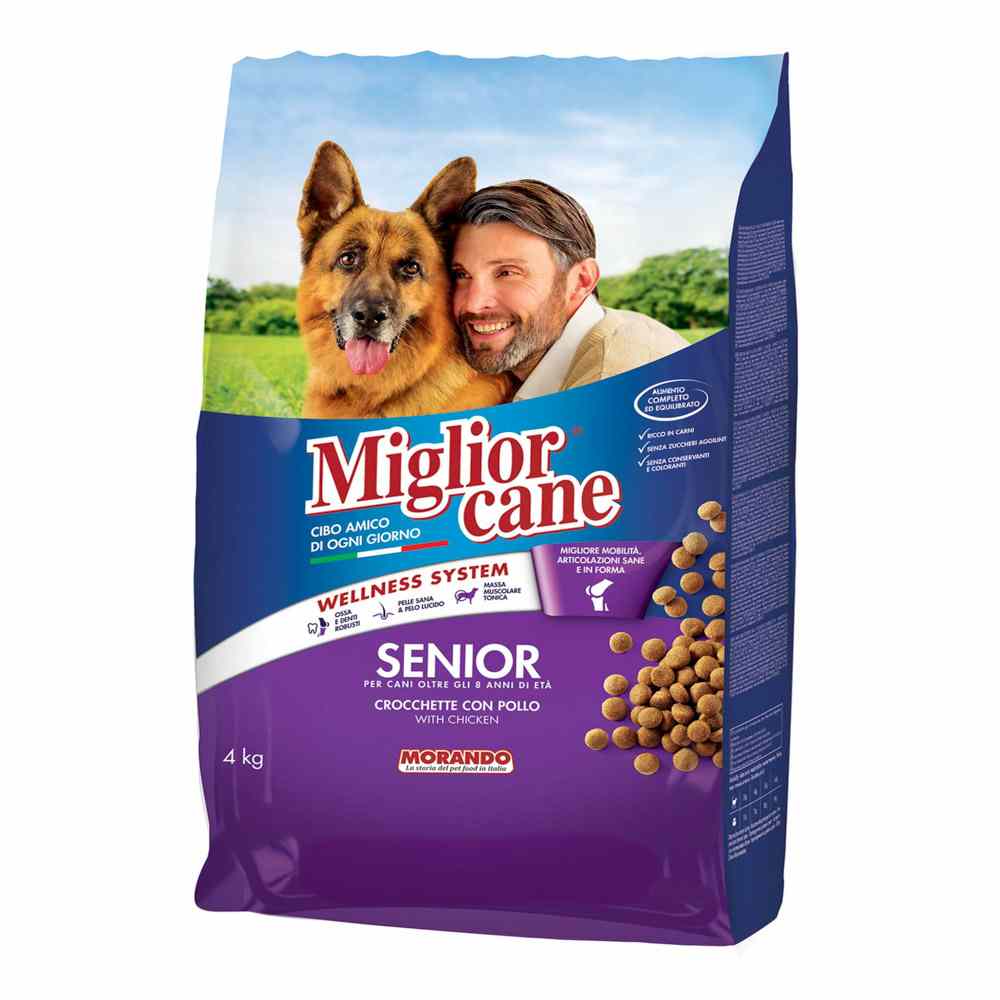 MIGLIOR CANE CROCCHETTE SENIOR POLLO KG.4 MIGLIOR CANE CROCCHETTE SENIOR POLLO KG.4