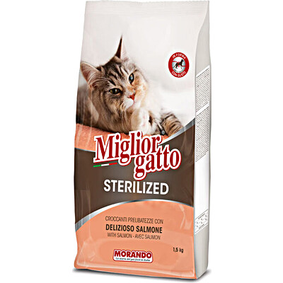 MIGLIOR GATTO STERILIZZATI SALMONE KG.1.5 MIGLIOR GATTO STERILIZZATI SALMONE KG.1.5