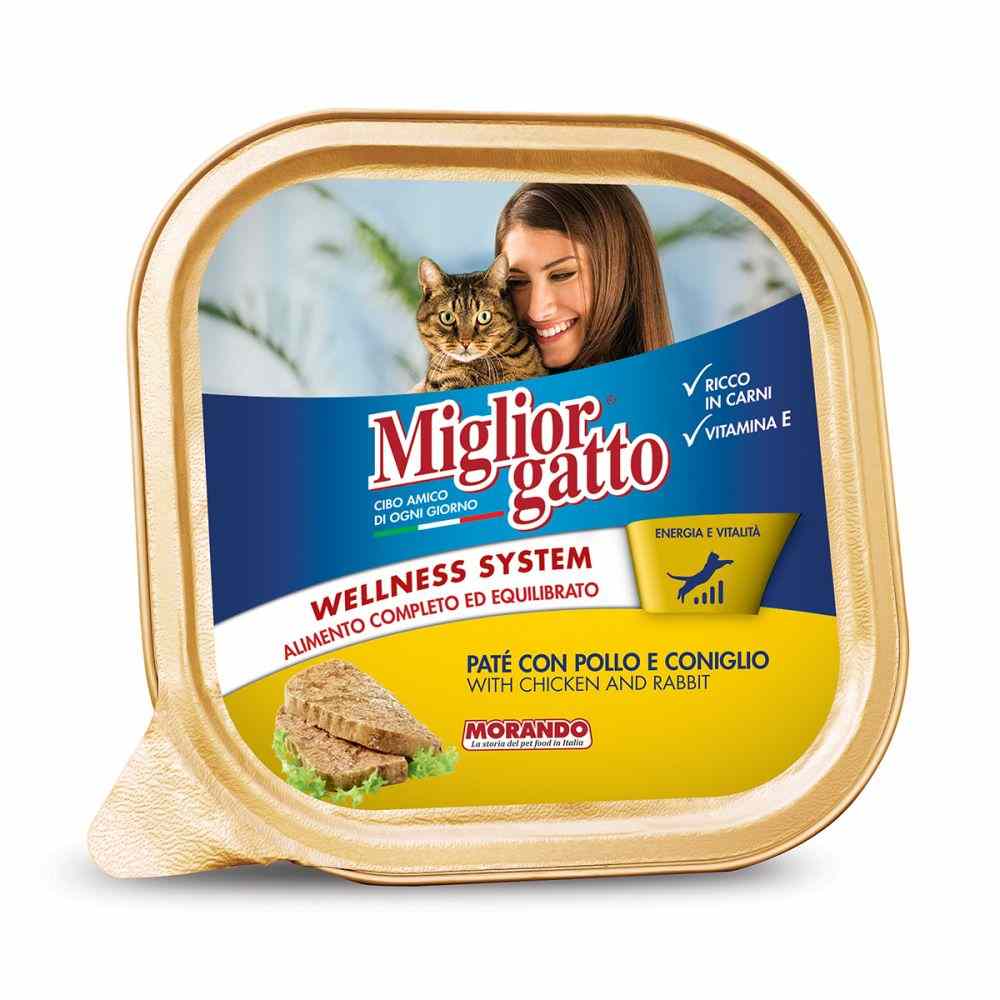 MIGLIOR GATTO PATE` POLLO CONIGLIO GR.100