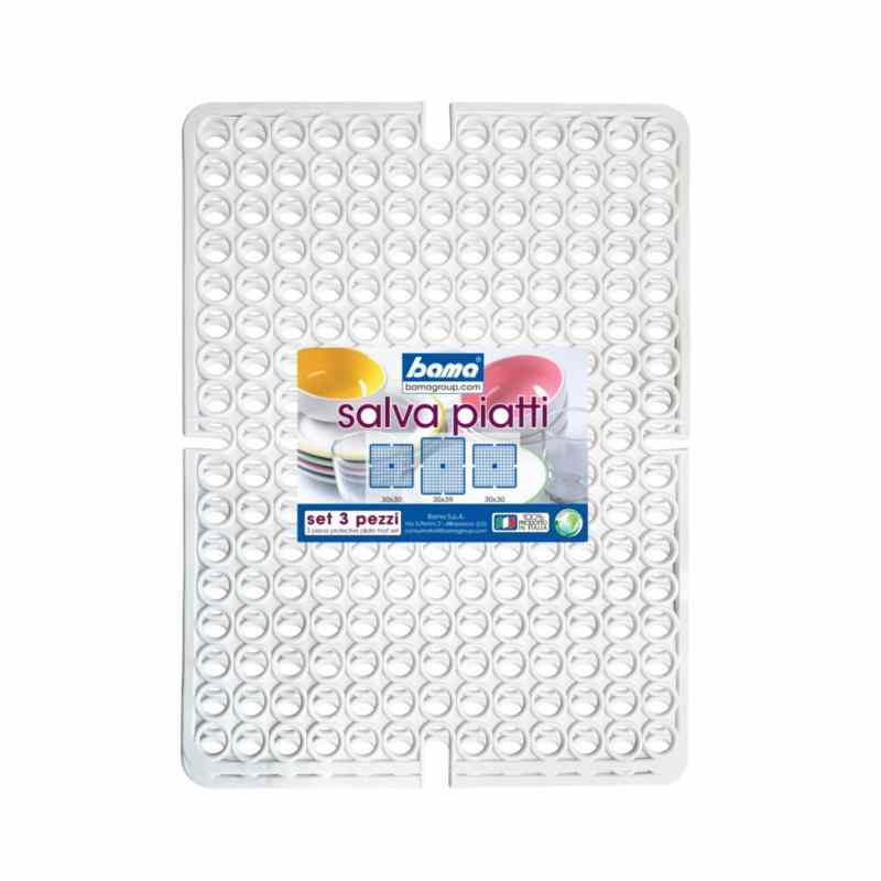 BAMA TAPPETO LAVELLO SET PZ.3 BIANCO