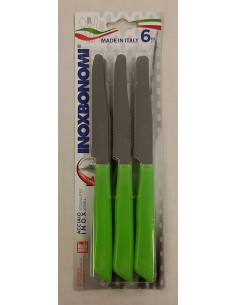 COLTELLO TAVOLA VERDE PZ.6 CM.11 COLTELLO TAVOLA VERDE PZ.6 CM.11