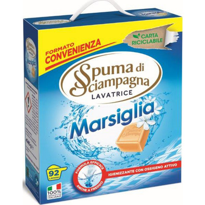 Spuma sciampagna detersivo marsiglia 92 misurini