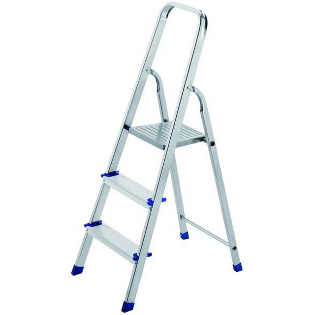 Jumbo scala alluminio piuma 3 gradini 100kg