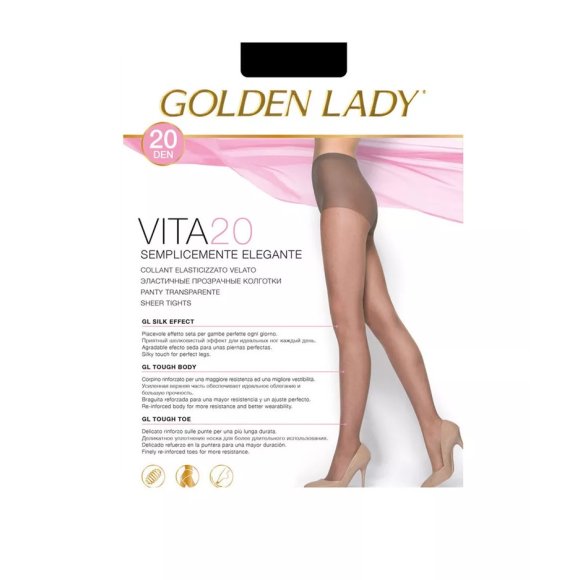 Golden lady vita20 nero tg.2
