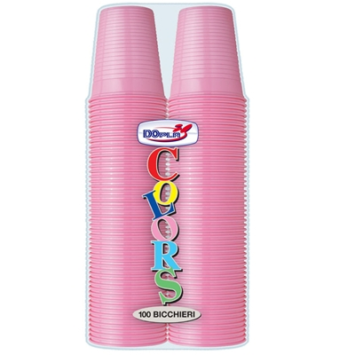 DOPLA BICCHIERE ROSA RIUTILIZZ.CC.200 PZ.100 DOPLA BICCHIERE ROSA RIUTILIZZ.CC.200 PZ.100