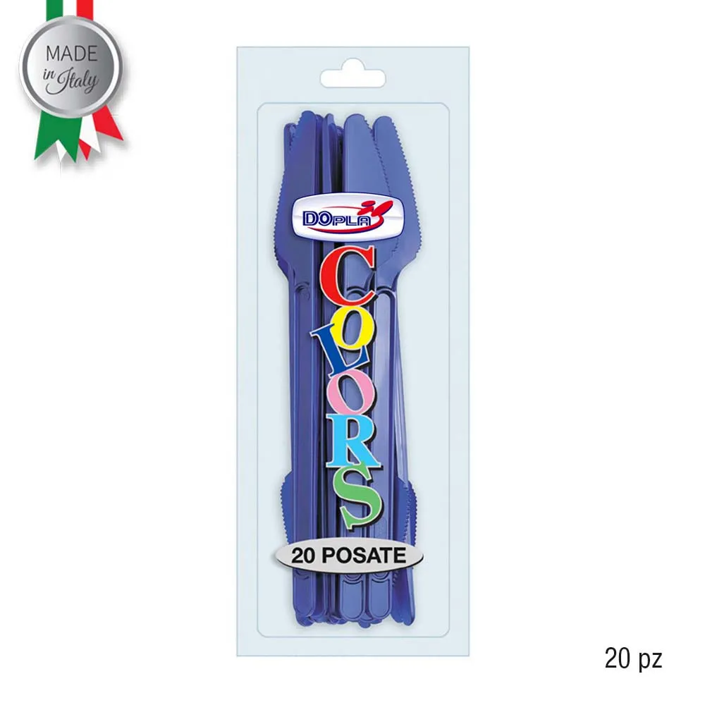 DOPLA COLTELLO BLU PZ.20