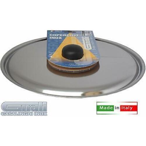 GNALI COPERCHIO INOX CON POMOLO CM.24 GNALI COPERCHIO INOX CON POMOLO CM.24