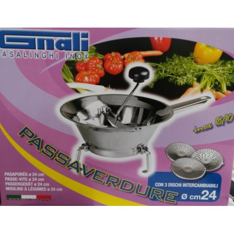 GNALI PASSAVERDURE INOX 18/10 CM.24