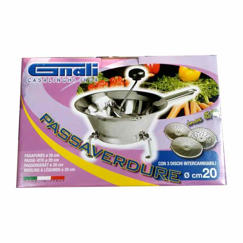 GNALI PASSAVERDURE INOX 18/10 CM.20 3 DISCHI GNALI PASSAVERDURE INOX 18/10 CM.20 3 DISCHI