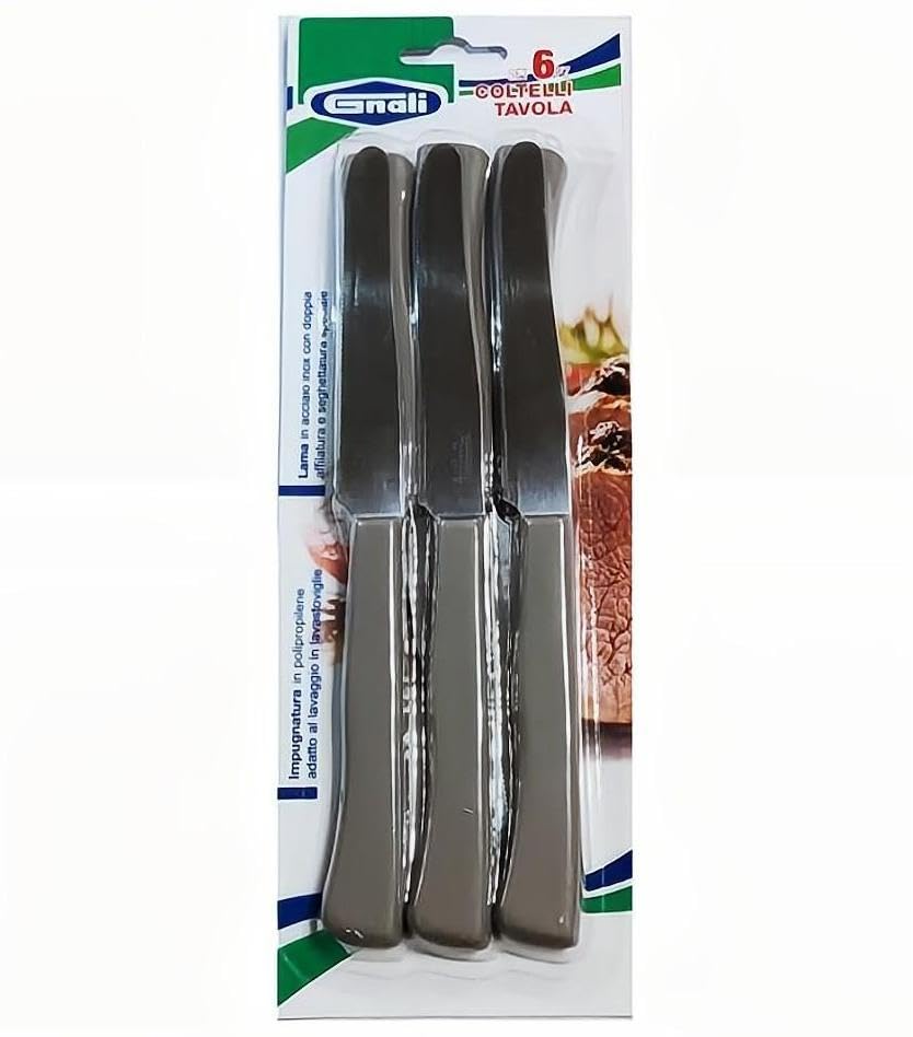 GNALI COLTELLO TAVOLA TORTORA PZ.6 GNALI COLTELLO TAVOLA TORTORA PZ.6