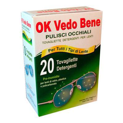 OK VEDO BENE PULISCI OCCHIALI PZ.20 OK VEDO BENE PULISCI OCCHIALI PZ.20