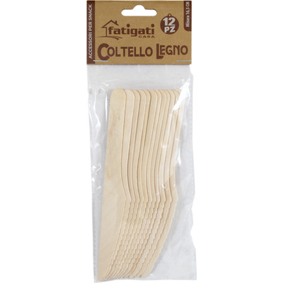 FATIGATI 12 COLTELLI LEGNO CM.16.5 FATIGATI 12 COLTELLI LEGNO CM.16.5