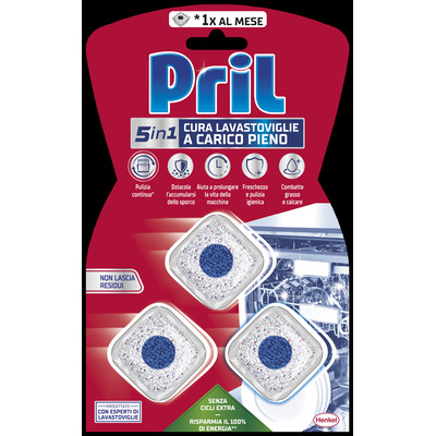 Pril 5in1 cura lavastoviglie 3 pezzi