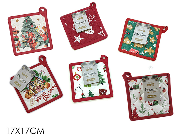 Presina natale cm.17x17 6 color ass. Presina natale cm.17x17 6 color ass.