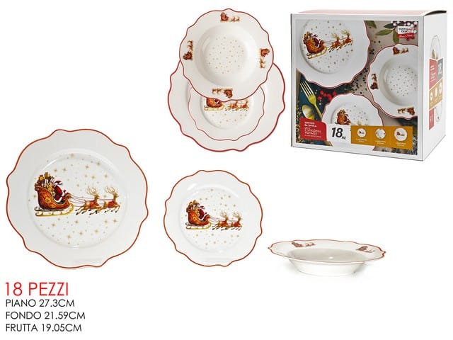 Servizio piatti natalizi voyage pz.18 524374