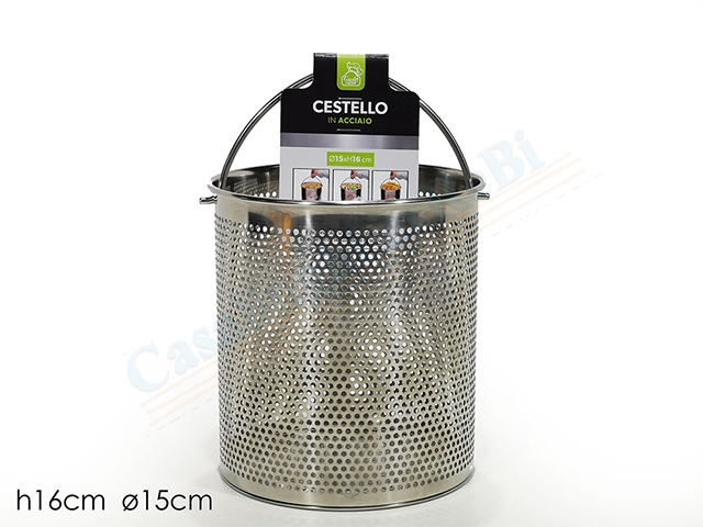 CESTELLO CUOCIPASTA CON MANICO CM.15X16
