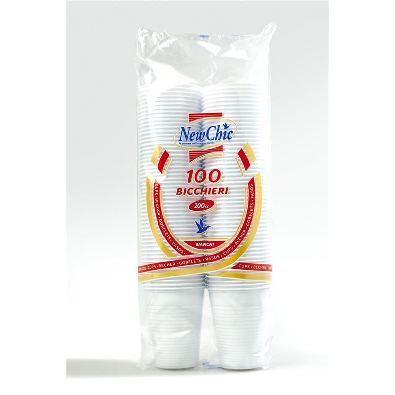 NEW CHIC BICCHIERE BIANCO CC.200 PZ.96 NEW CHIC BICCHIERE BIANCO CC.200 PZ.96