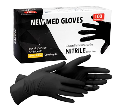 CASAMED GUANTI NITRILE NERO TG.M PZ.100 CASAMED GUANTI NITRILE NERO TG.M PZ.100