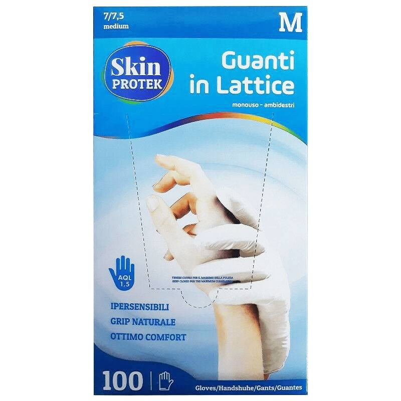 SKIN PROTEK GUANTI LATTICE TG.M PZ.100 SKIN PROTEK GUANTI LATTICE TG.M PZ.100