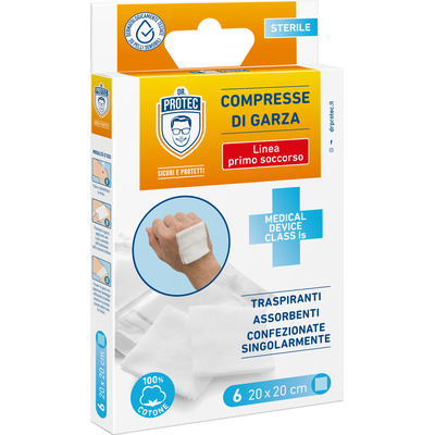 DR PROTECT 6 COMPRESSE GARZA CM.20X20 DR PROTECT 6 COMPRESSE GARZA CM.20X20