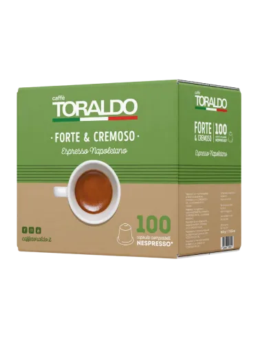 Toraldo capsule nespresso forte cremoso x100
