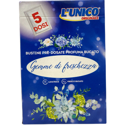 UNICO PROFUMA BUCATO 5 BUSTINE GEMME FRESCHEZZA