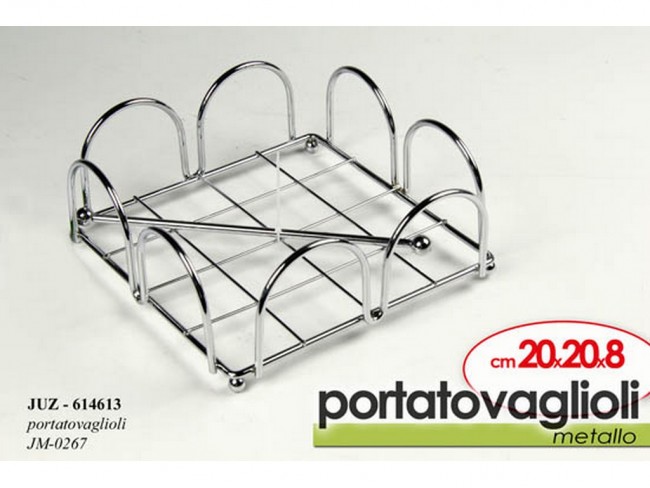 PORTATOVAGLIOLI INOX CM.20X20XH8 PORTATOVAGLIOLI INOX CM.20X20XH8