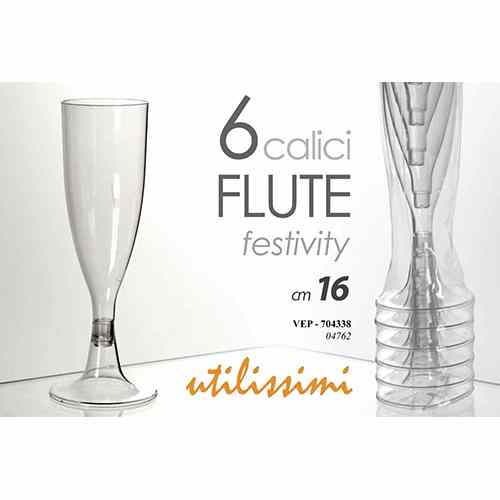 Flutes calice pz.6 cm.21