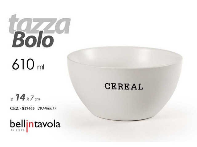Tazza bolo bianco ml.610 d.14xh.7