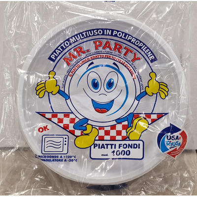 Mr party piatto fondo t1000 pz.35