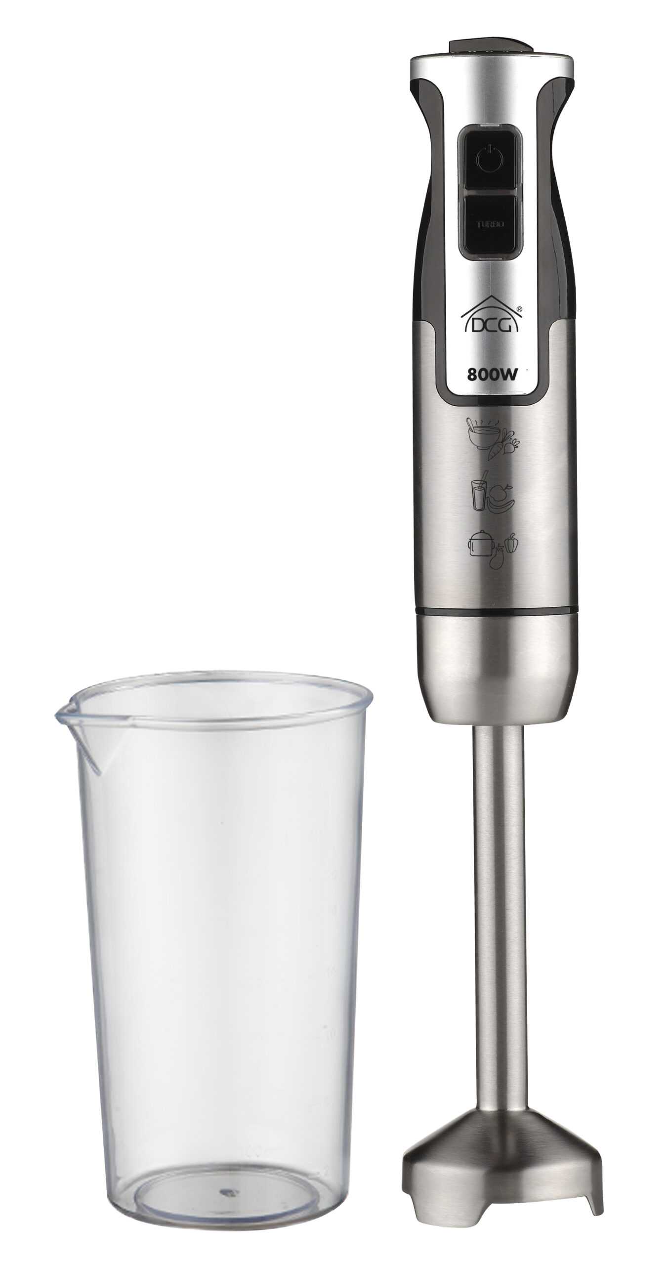 Frullatore immersione con bicch.800w hm1102