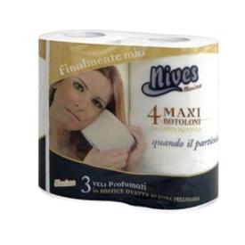 Nives carta igienica maxi 3 veli 4 rotoli