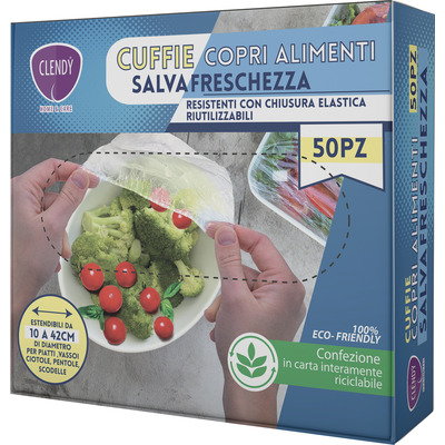 Clendy cuffia alimenti pz.50