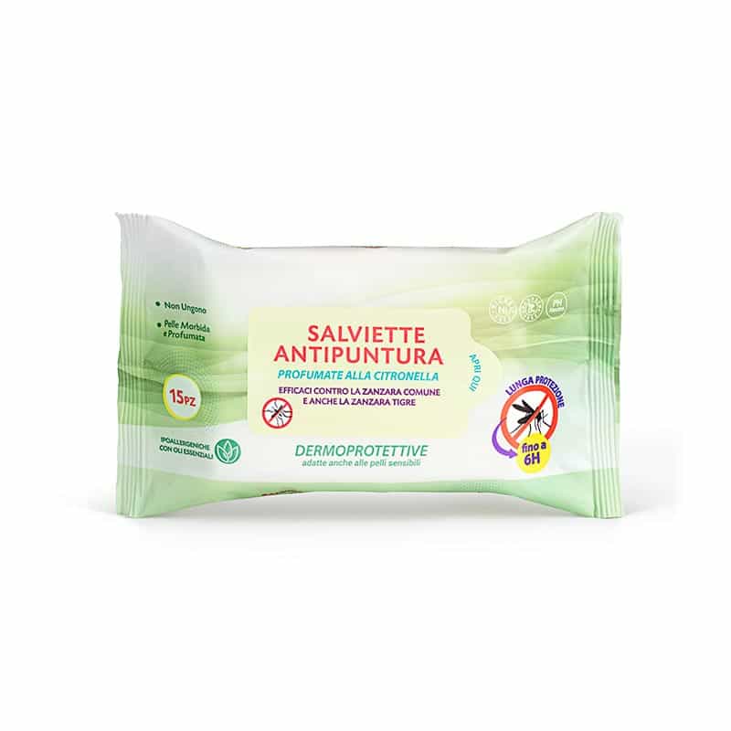 CLENDY SALVIETTE ANTIPUNTURA CITRONELLA PZ.15 CLENDY SALVIETTE ANTIPUNTURA CITRONELLA PZ.15