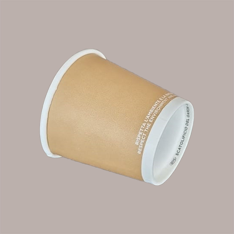Clendy bicchiere carta avana cc.75 pz.50
