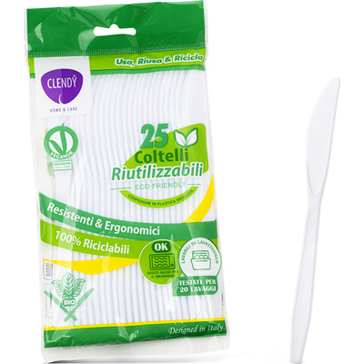 CLENDY COLTELLI RIUTILIZZABILI PZ.25 CLENDY COLTELLI RIUTILIZZABILI PZ.25