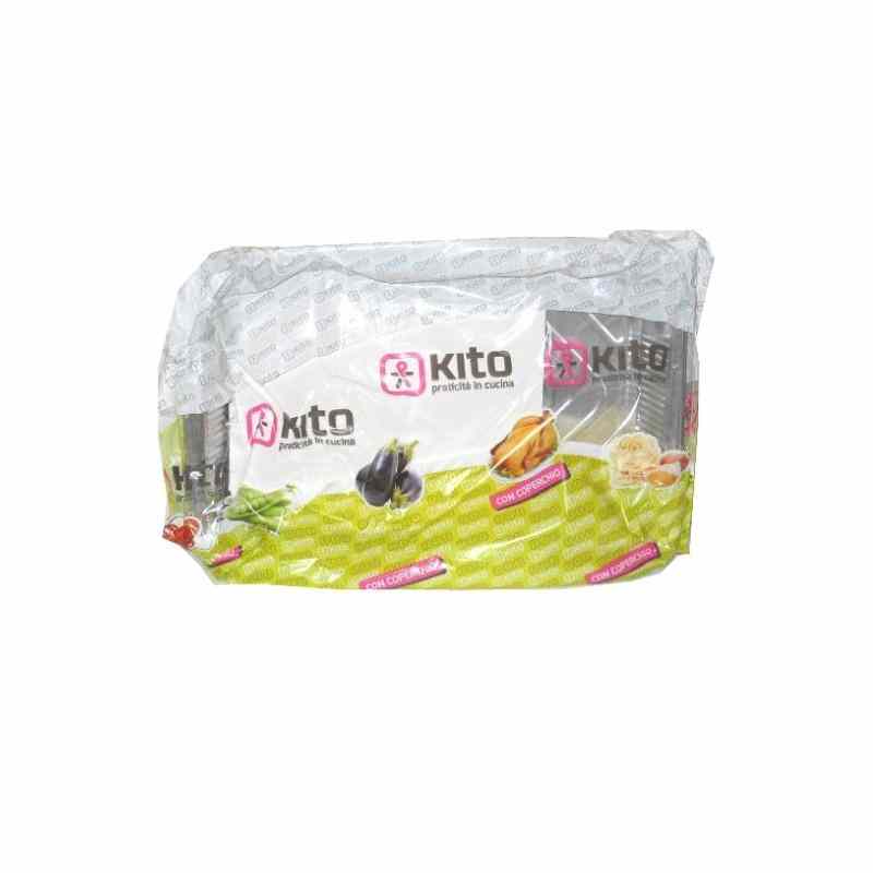 Kito vaschette alluminio 2porz.c/coperchio pz.3 - Casalinghi | DiPiuShop Kito vaschette alluminio 2porz.c/coperchio pz.3 - Casalinghi | DiPiuShop
