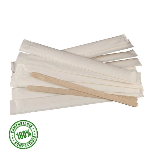 Palettine caffe legno imbustate singole 50 pezzi