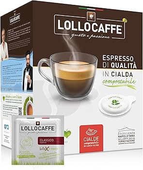 Lollocaffe` cialde miscela nera kit pz.150