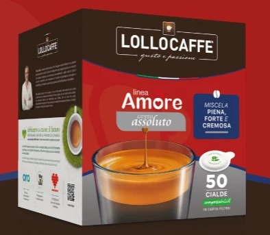 Lollocaffe cialda amore pz.50