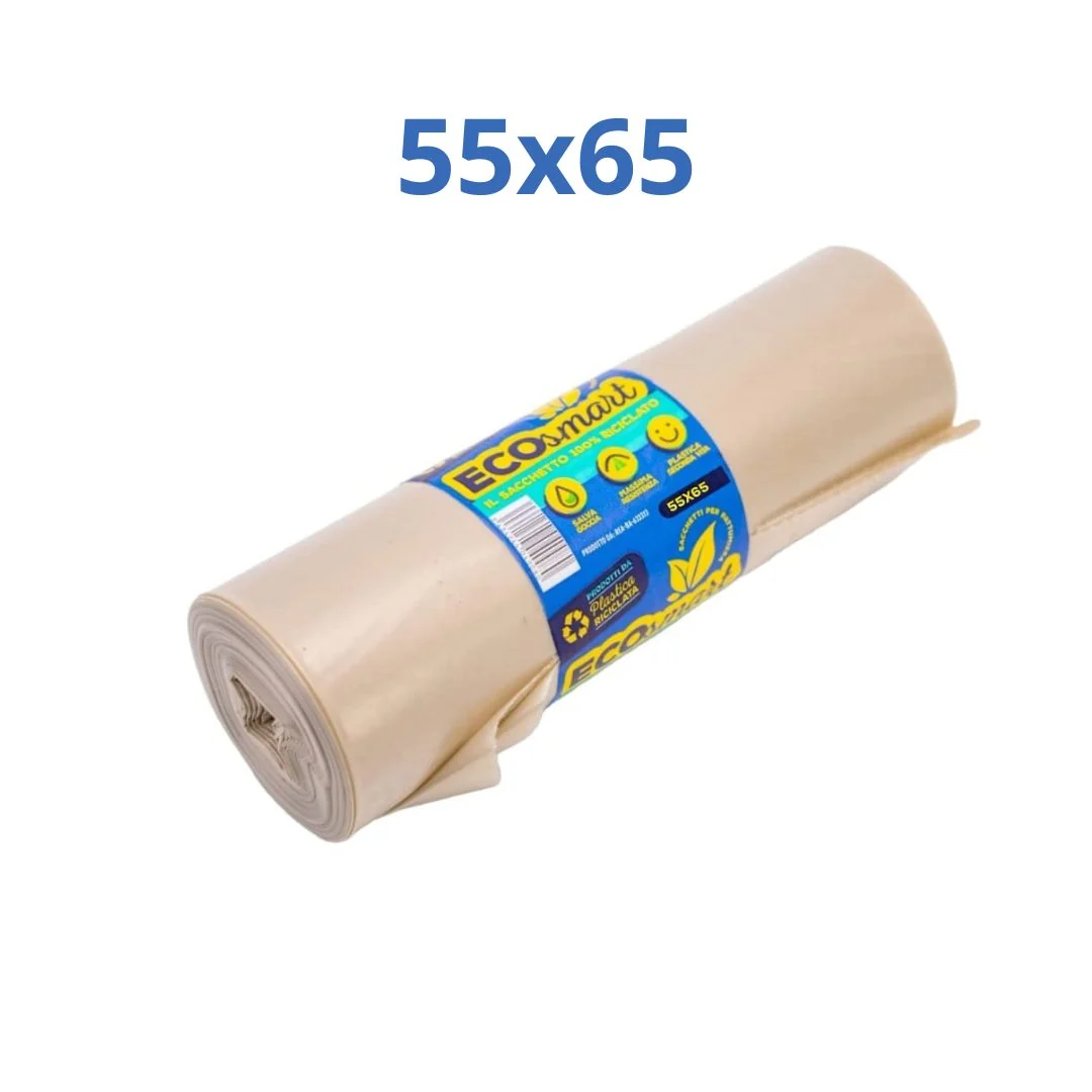 Sacco spazzatura resistente ambra cm.55x65 20 pz