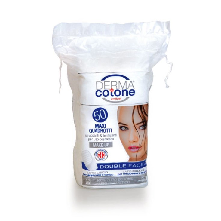 Derma cotone dischetti struccanti quadrotti pz.50